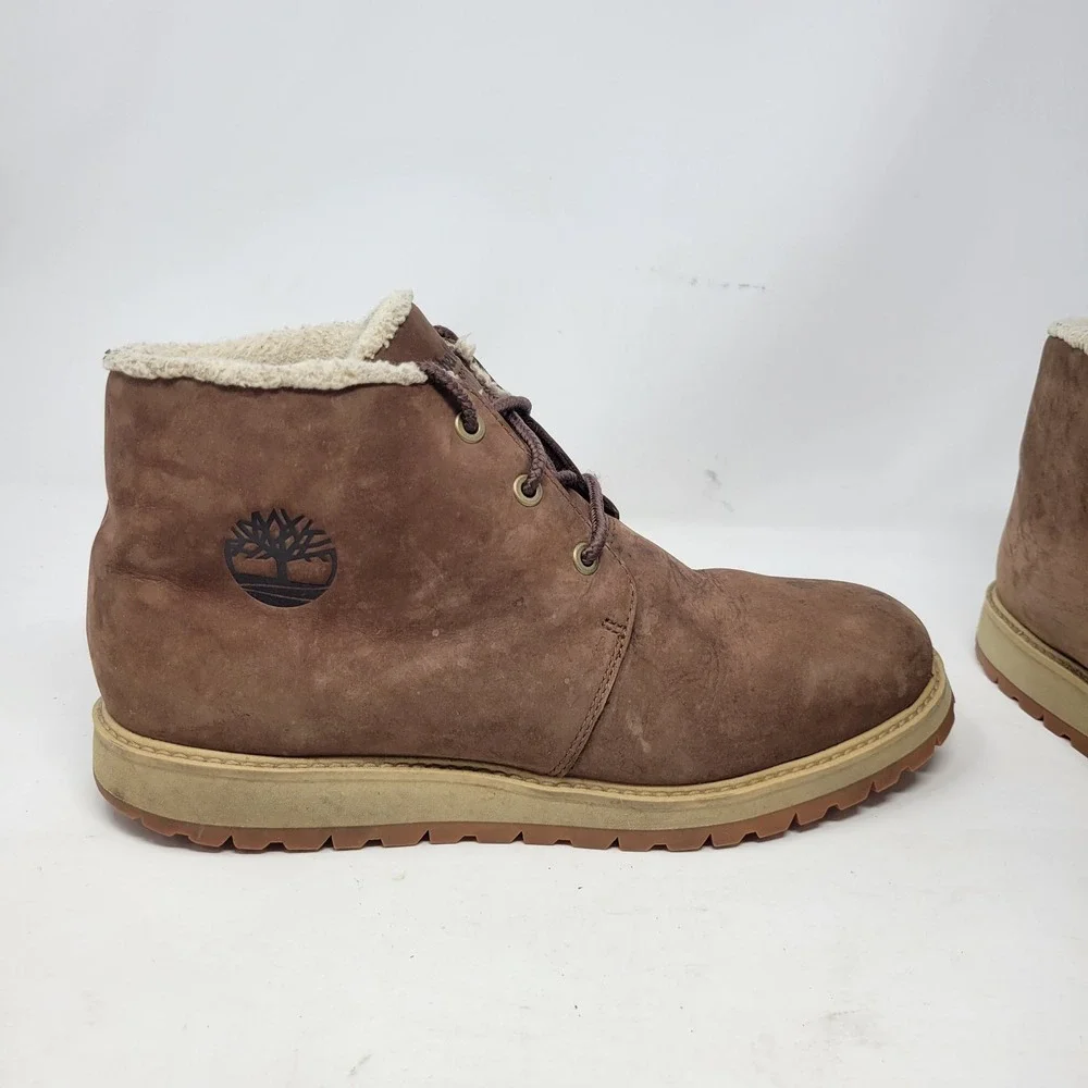 Timberland Men's Waterproof‎ Insulated Leather Chukka Boots Brown Size 10